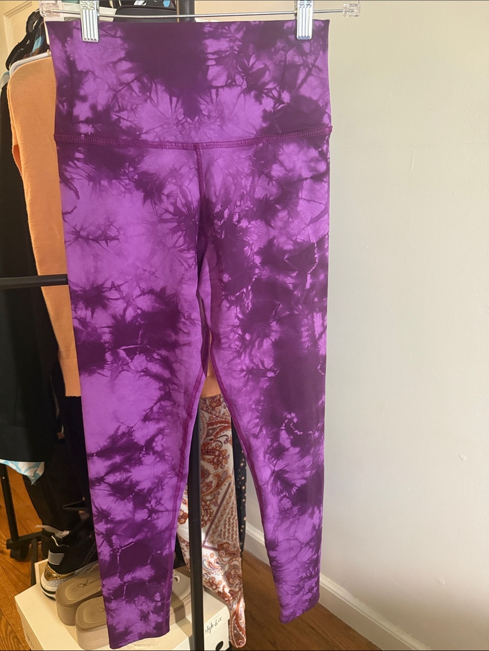 Electric & Rose Purple Tie-Dye Leggings